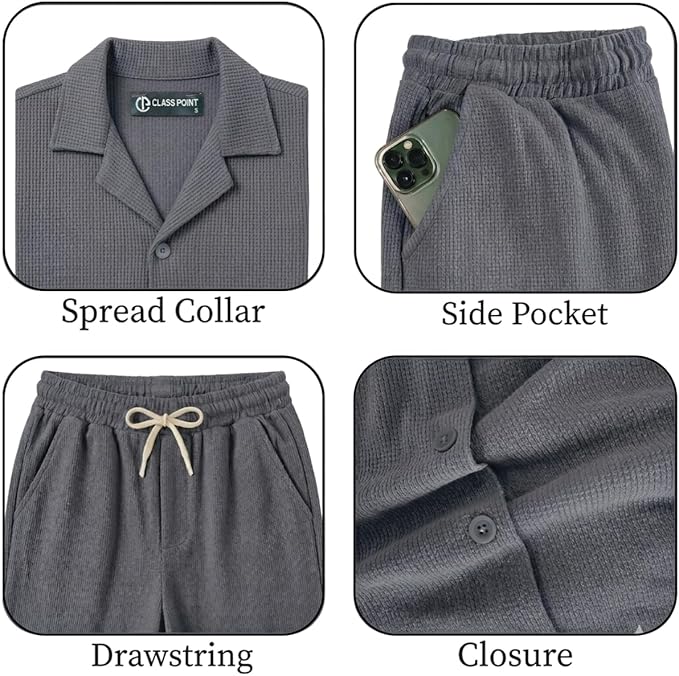 JYF Men's Relaxed Fit Co-Ord Set – Matching Two-Piece - Co-Ord Set - View 26