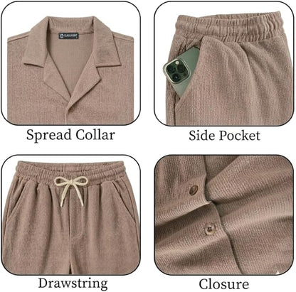 JYF Men's Relaxed Fit Co-Ord Set – Matching Two-Piece - Co-Ord Set - View 30