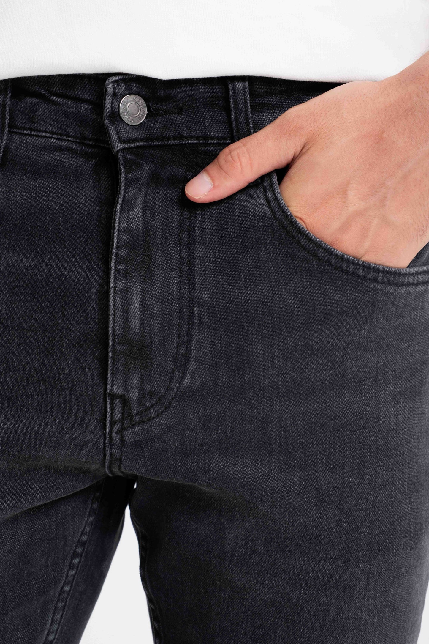 HIGH WAIST ZIPPERED TUBULAR LEG -R