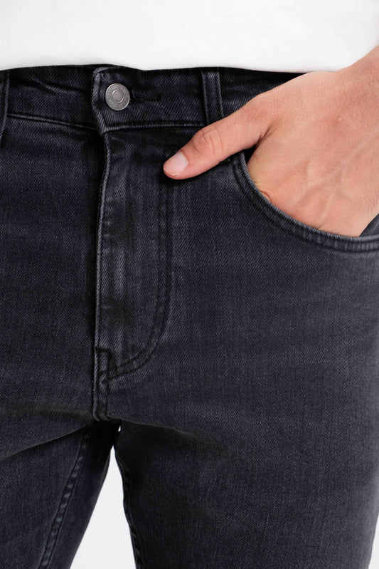 HIGH WAIST ZIPPERED TUBULAR LEG -R