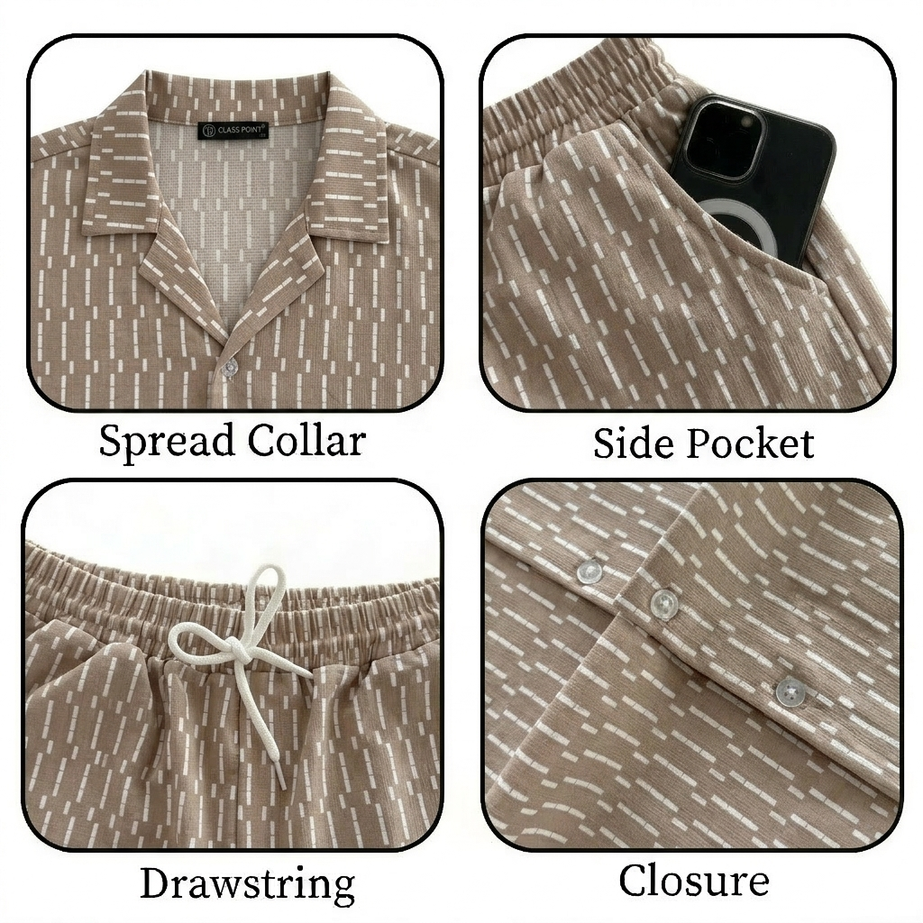 JYF Men's T-Shirt & Shorts Co-Ord Set – Relaxed Fit - Co-Ord Set - View 21