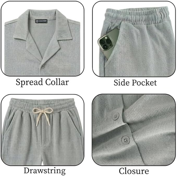 JYF Men's Relaxed Fit Co-Ord Set – Matching Two-Piece - Co-Ord Set - View 6