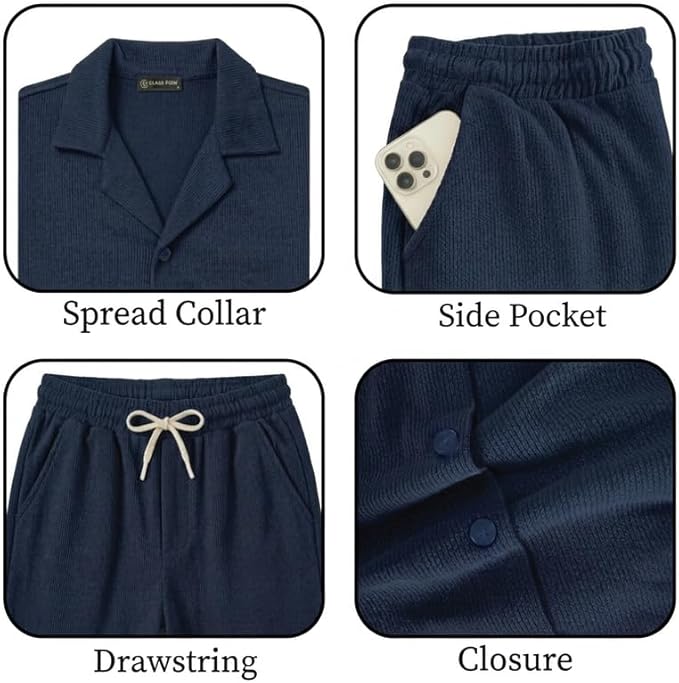 JYF Men's Relaxed Fit Co-Ord Set – Matching Two-Piece - Co-Ord Set - View 18