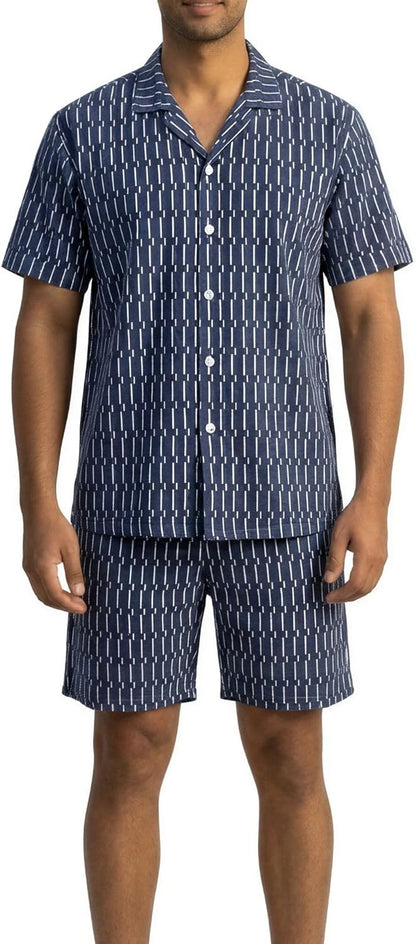 JYF Men's Printed Co-Ord Set – T-Shirt & Shorts
