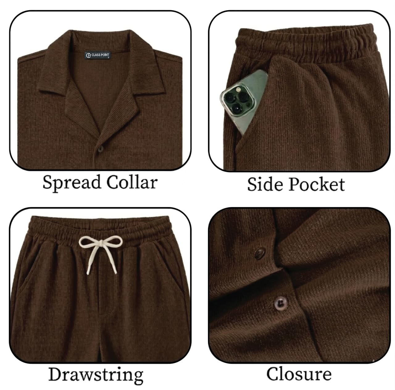 JYF Men's Relaxed Fit Co-Ord Set – Matching Two-Piece - Co-Ord Set - View 2