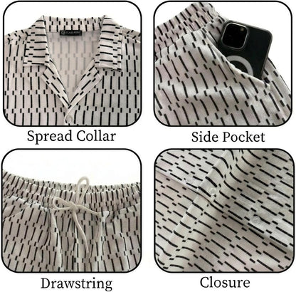 JYF Men's Printed Co-Ord Set – T-Shirt & Shorts