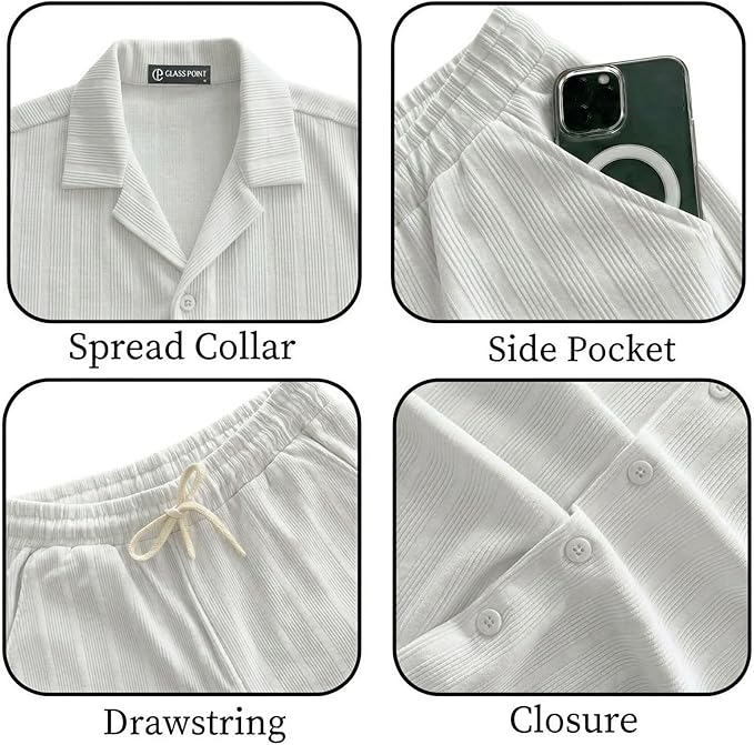 JYF Men's Relaxed Fit Co-Ord Set – Matching Two-Piece - Co-Ord Set - View 10