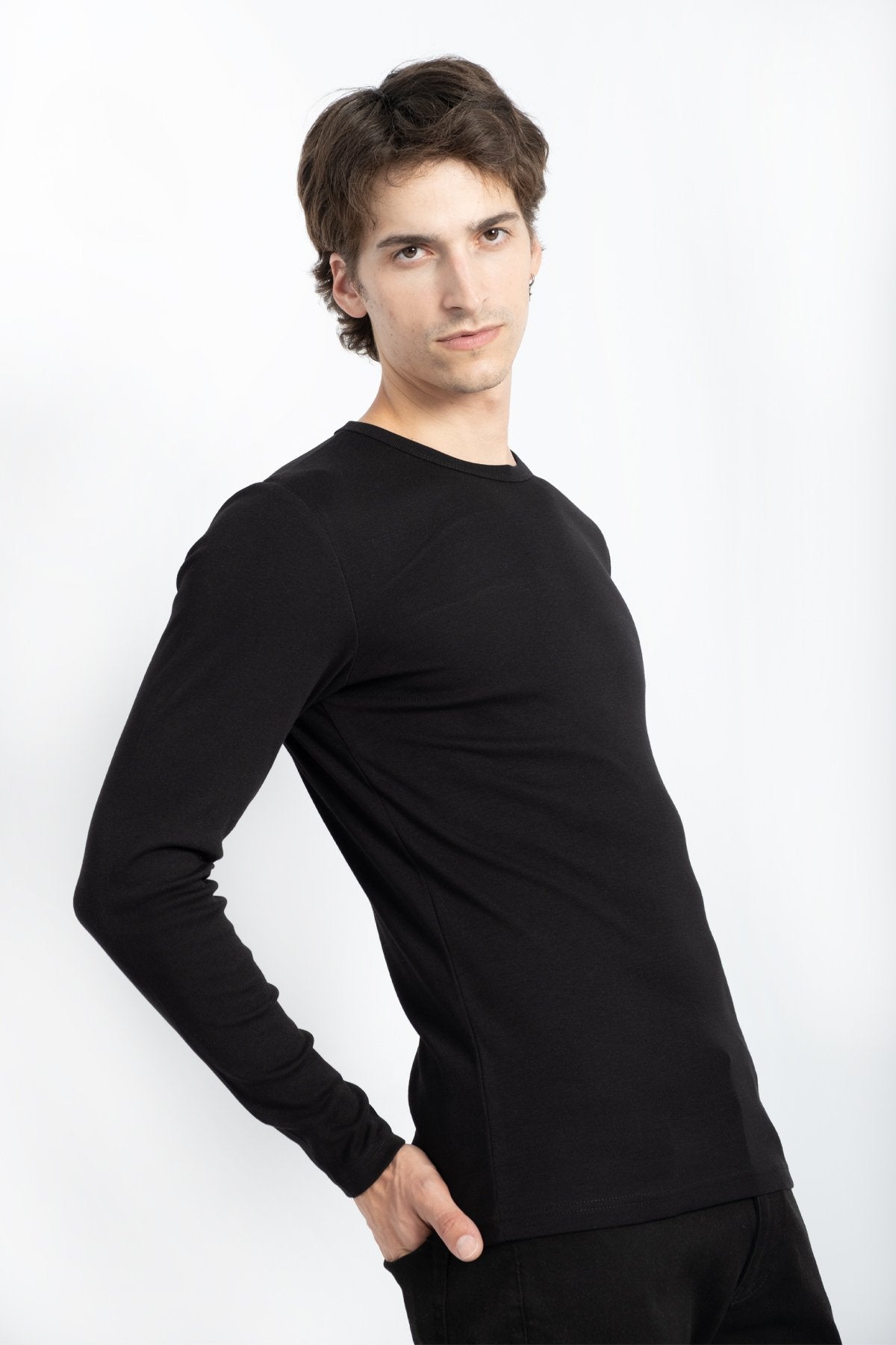 NECK BASIC RIBANA SWEAT