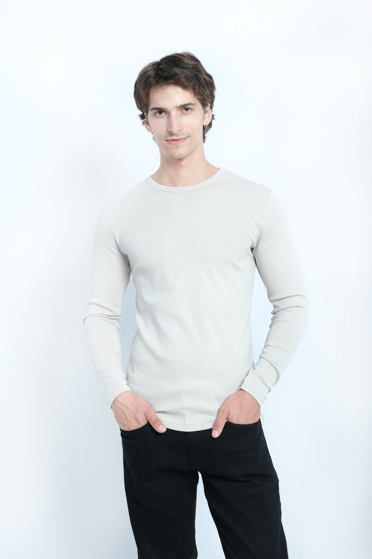 NECK BASIC RIBANA SWEAT