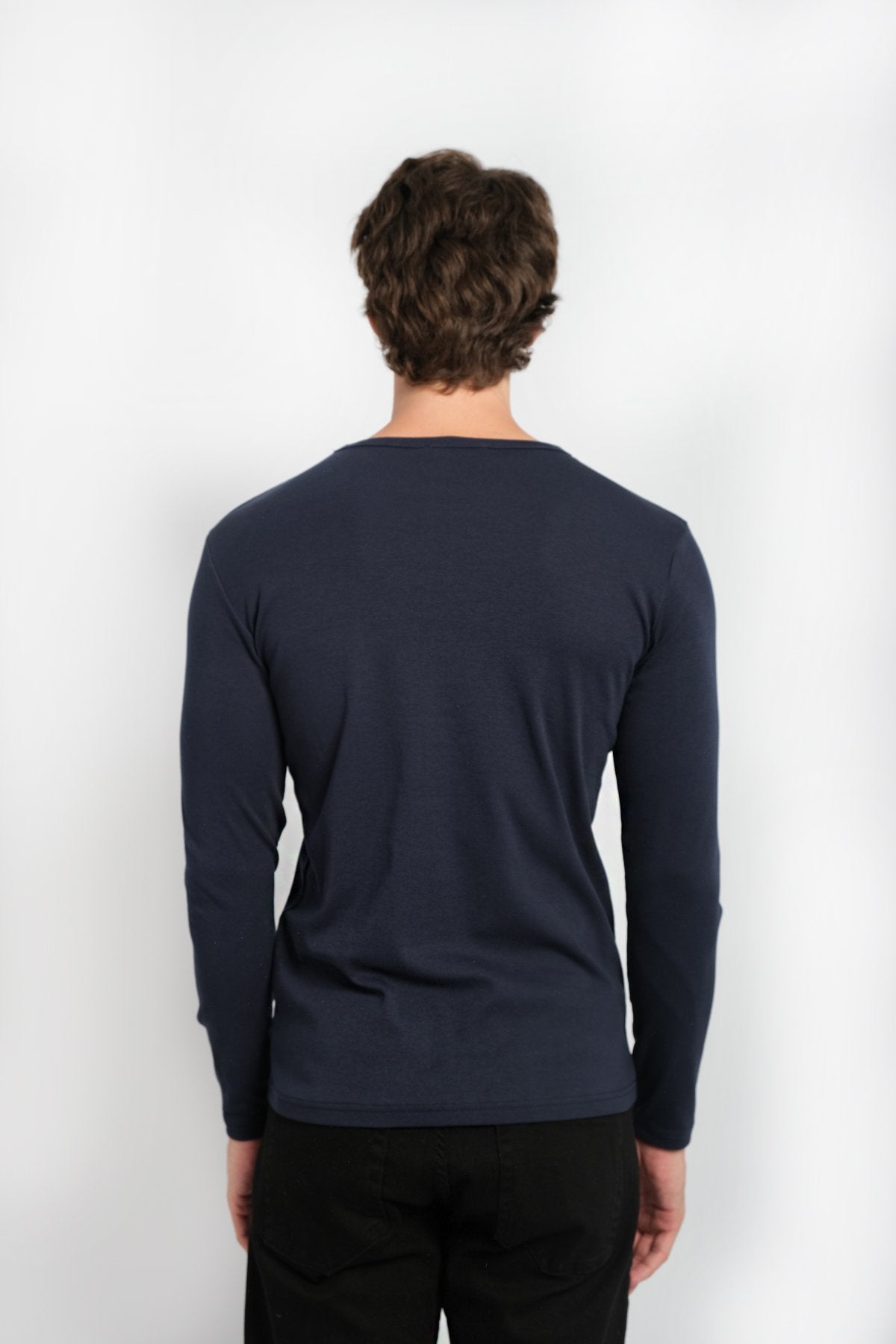 JYF Men's Ribbed Neck Sweatshirt – Essential Basic - Sweatshirt - View 15