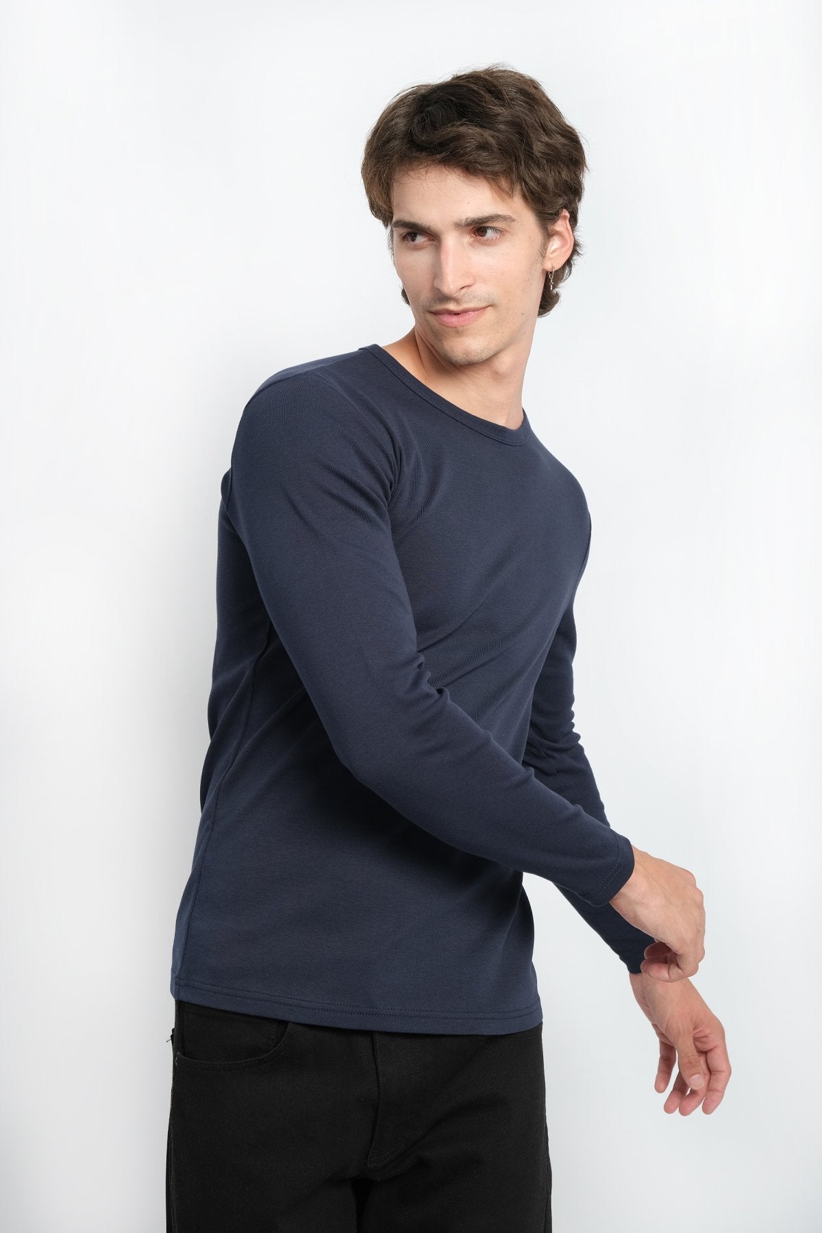 NECK BASIC RIBANA SWEAT