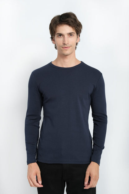 JYF Men's Ribbed Neck Sweatshirt – Essential Basic - Sweatshirt - View 14