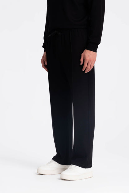 JYF Men's Modal Knitted Jogger Pants – Relaxed Fit - Sweatshirt - View 9
