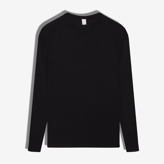 Jacquard Neck Sweatshirt