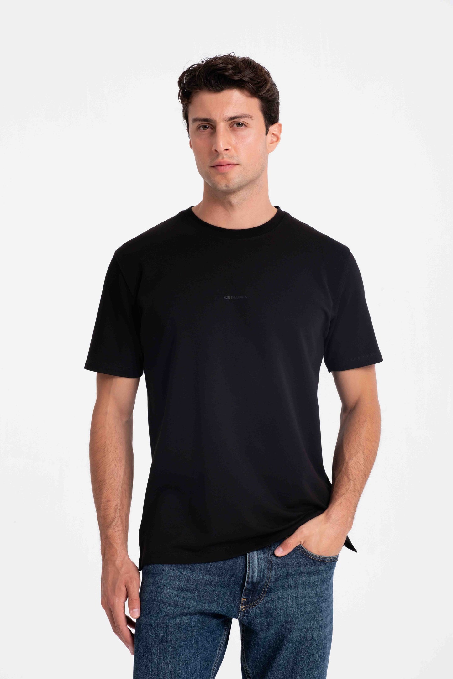 TWO THREAD FABRIC T SHIRT
