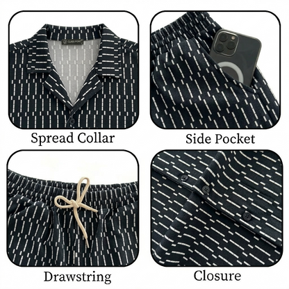 JYF Men's T-Shirt & Shorts Co-Ord Set – Relaxed Fit - Co-Ord Set - View 3