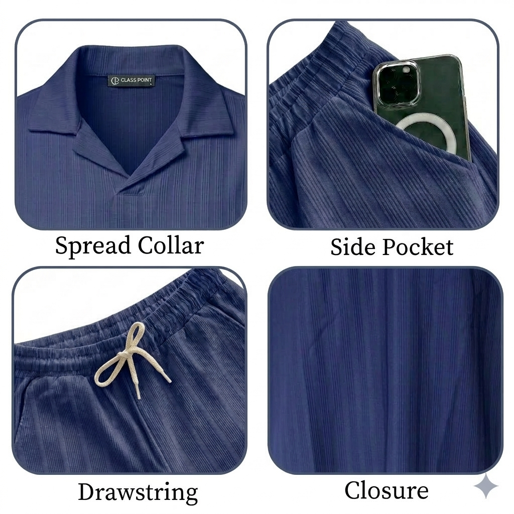 JYF Men's Summer Co-Ord Set – Shirt & Shorts Combo - Co-Ord Set - View 16