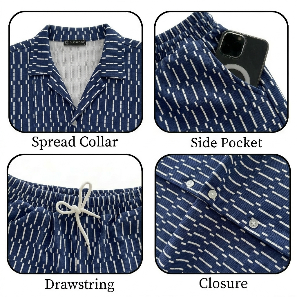 JYF Men's T-Shirt & Shorts Co-Ord Set – Relaxed Fit - Co-Ord Set - View 12