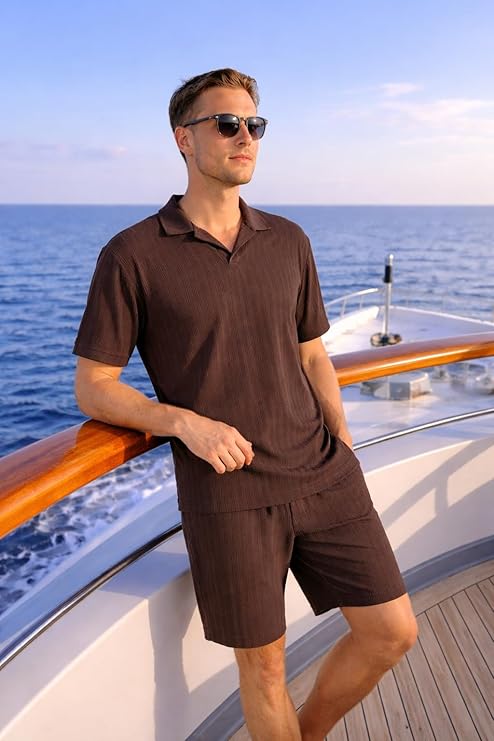 JYF Men's Summer Co-Ord Set – Shirt & Shorts Combo - Co-Ord Set - View 26