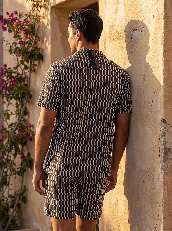 JYF Men's T-Shirt & Shorts Co-Ord Set – Relaxed Fit - Co-Ord Set - View 26