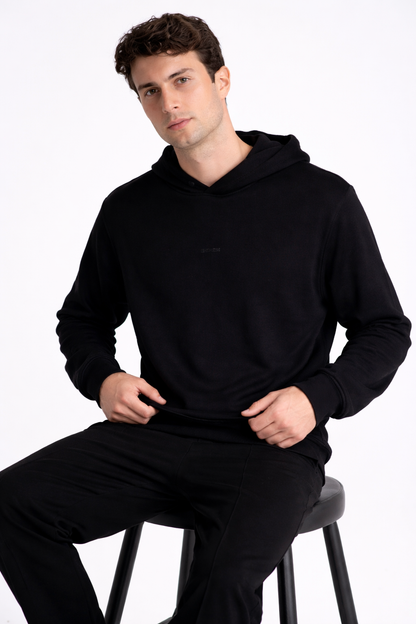 JYF Men's Hooded Modal Sweatshirt – Relaxed Fit - Hoodie - View 2