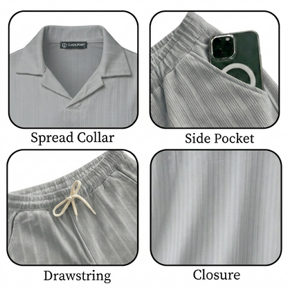 JYF Men's Summer Co-Ord Set – Shirt & Shorts Combo - Co-Ord Set - View 10