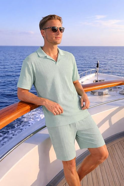 JYF Men's Summer Co-Ord Set – Shirt & Shorts Combo - Co-Ord Set - View 32