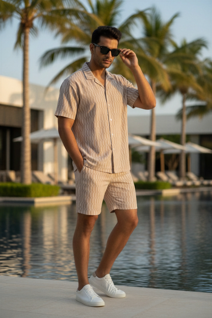 JYF Men's T-Shirt & Shorts Co-Ord Set – Relaxed Fit - Co-Ord Set - View 20