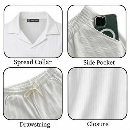 JYF Men's Summer Co-Ord Set – Shirt & Shorts Combo - Co-Ord Set - View 4