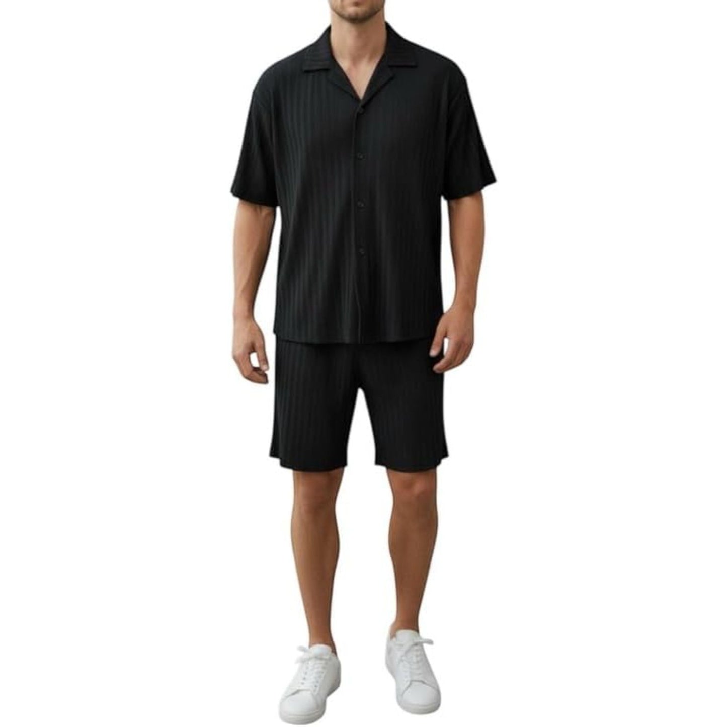 JYF Men's Striped Co-Ord Set – Shirt & Shorts - Co-Ord Set - View 16